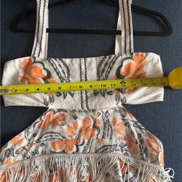 Anthropologie Linen Fringe Dress - Picture 8 of 10